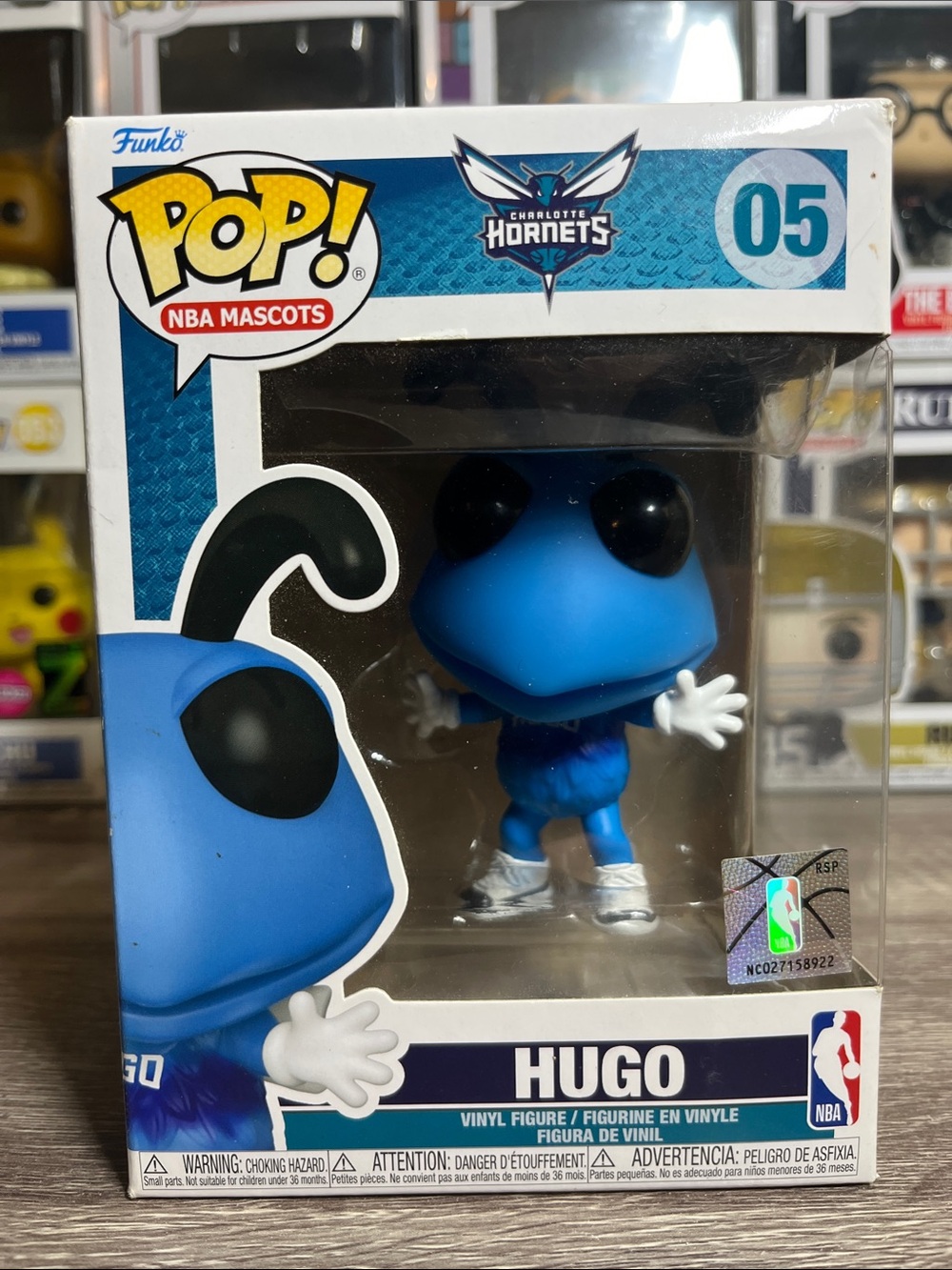 Funko Pop! Hugo Mascot Figure - Blue, Black, White